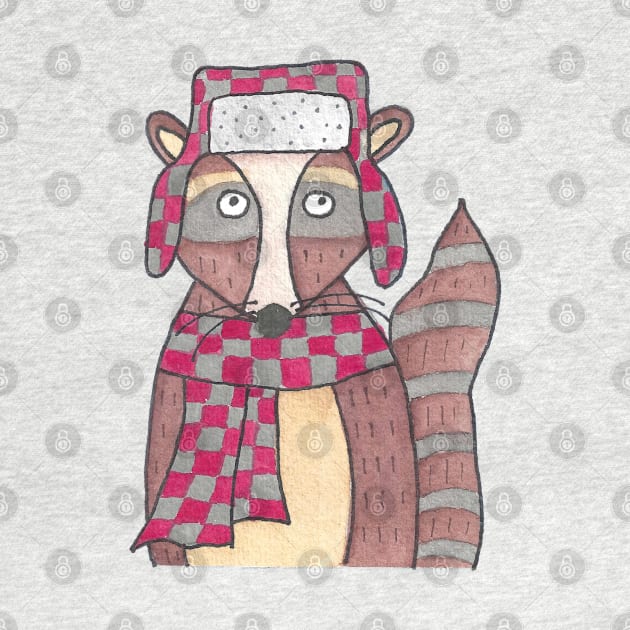 Winter Raccoon by Rock Tops (& More)